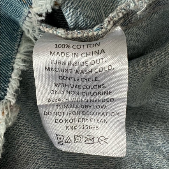 Harry Potter Women's Denim Jacket Deathly Hollows Master of Death Crop Medium - Picture 11 of 15